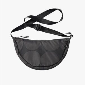 Uniqlo x Marimekko printed round mini shoulder bag - black stones